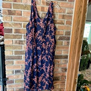 Old Navy Womens Plus Navy Floral Dress 26
